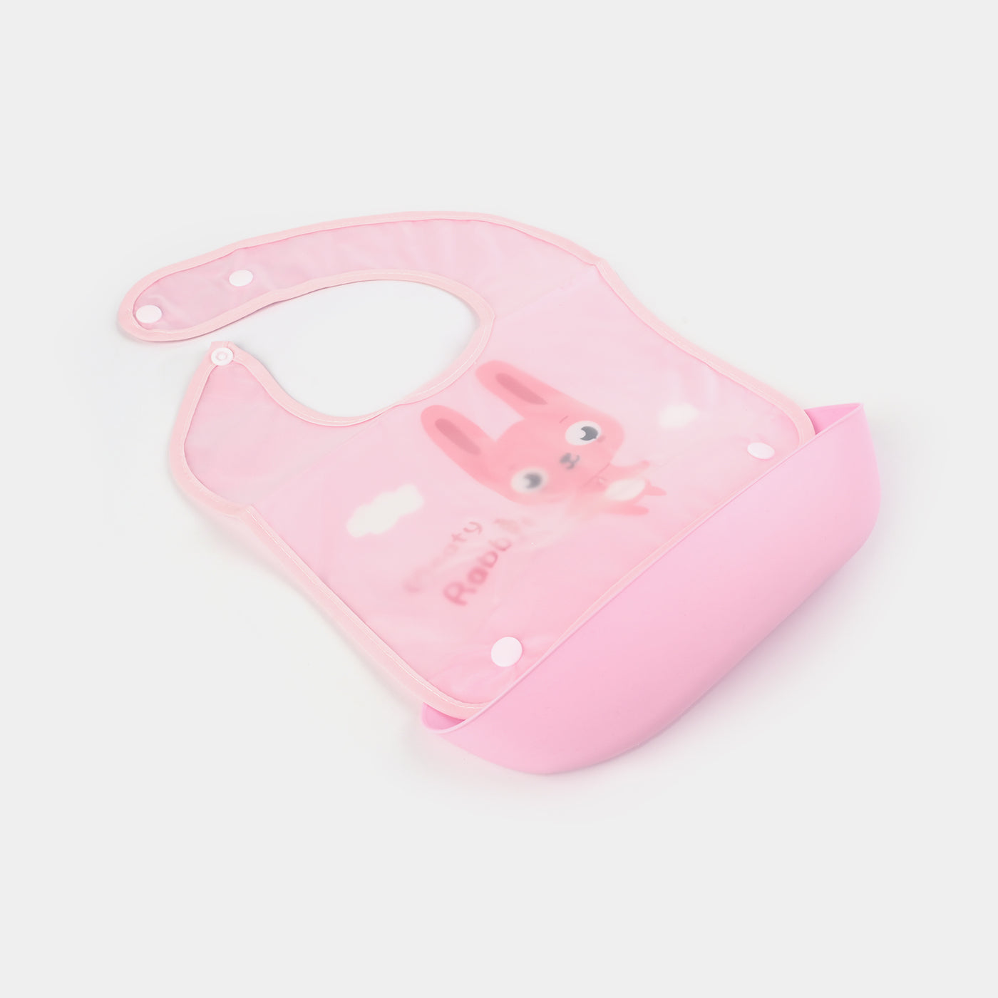 PLASTIC BIB WITH HOLDER FOR BABIES