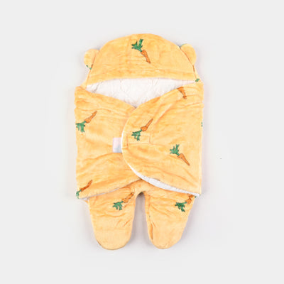 Hooded Swaddle 0M+ Orange