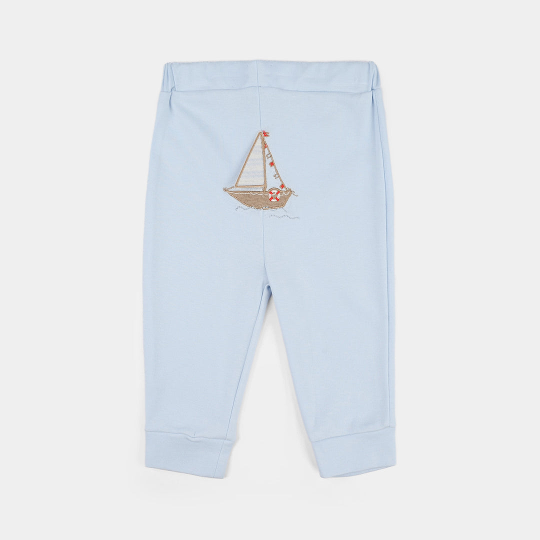 Infant Boys Jersey/Terry 2Pc Suit 287-045 E-C-WHITE