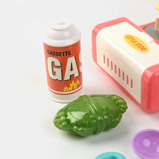 Kitchen Play Set With Food For Girls