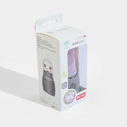Minitree Newborn Baby Glass Feeder with Silicone Cover | 60Ml