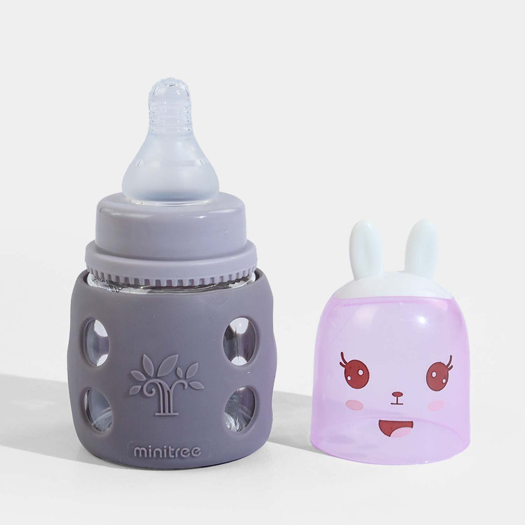Minitree Newborn Baby Glass Feeder with Silicone Cover | 60Ml