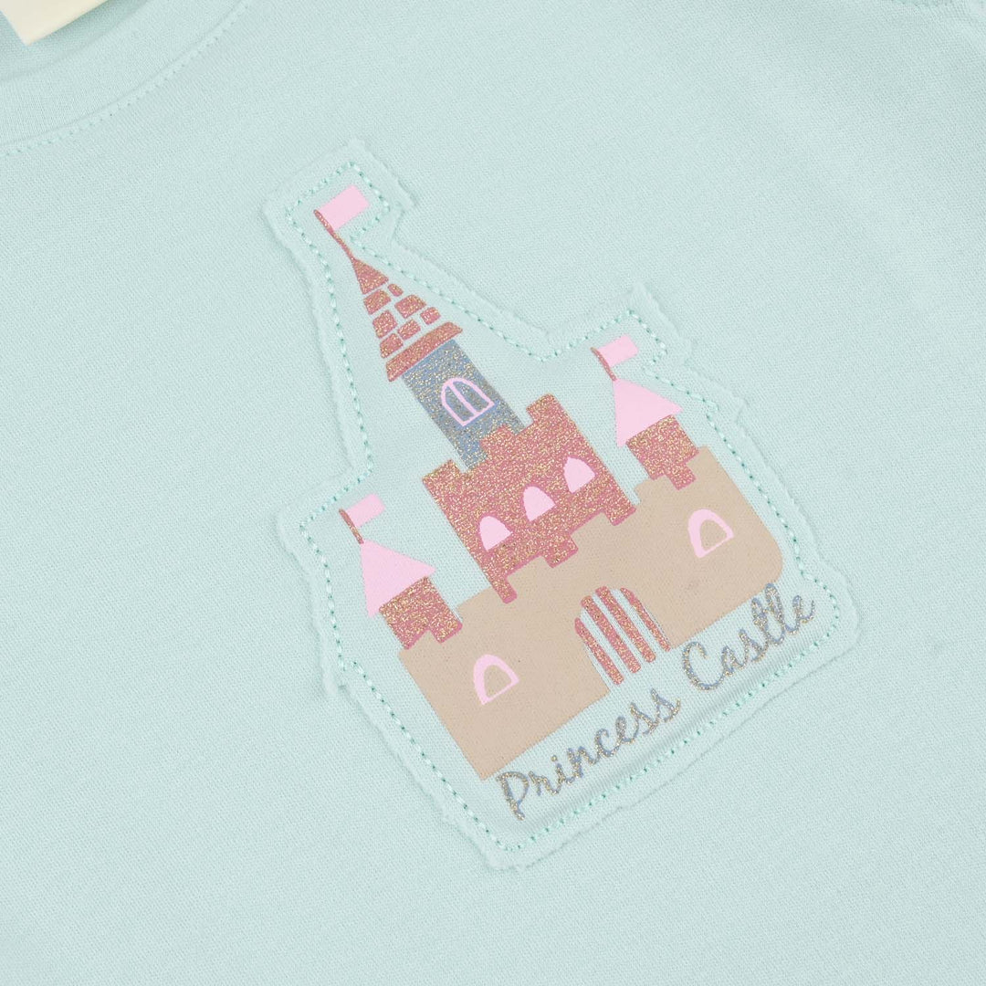 Infant Girls Jersey/Terry 2Pc Suit - Blue