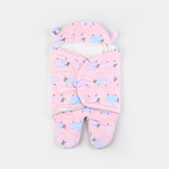 Hooded Swaddle 0M+ Pink