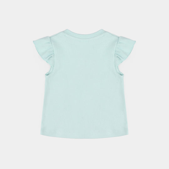 Infant Girls Jersey/Terry 2Pc Suit - Blue