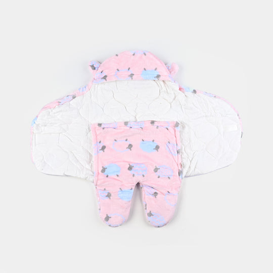 Hooded Swaddle 0M+ Pink