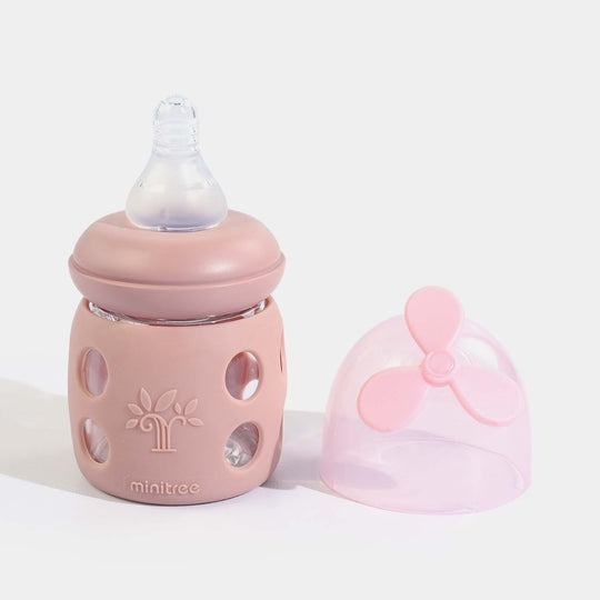 Minitree Newborn Baby Glass Feeder with Silicone Cover | 60Ml