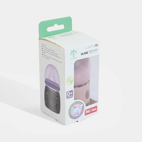 Minitree Newborn Baby Glass Feeder with Silicone Cover | 60Ml