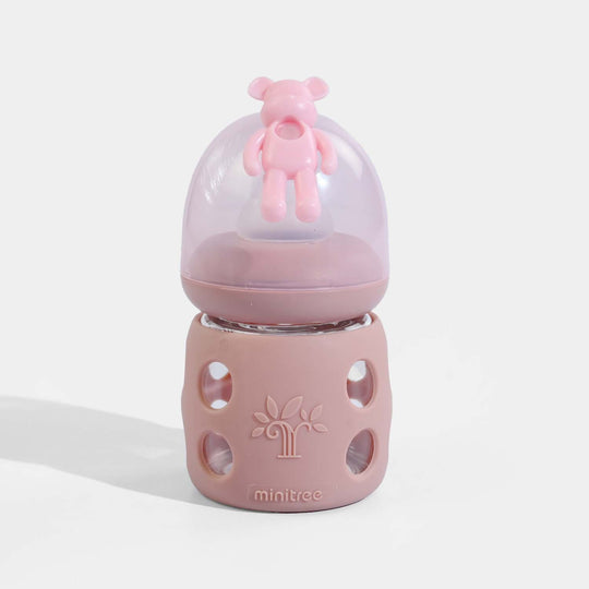 Minitree Newborn Baby Glass Feeder with Silicone Cover | 60Ml