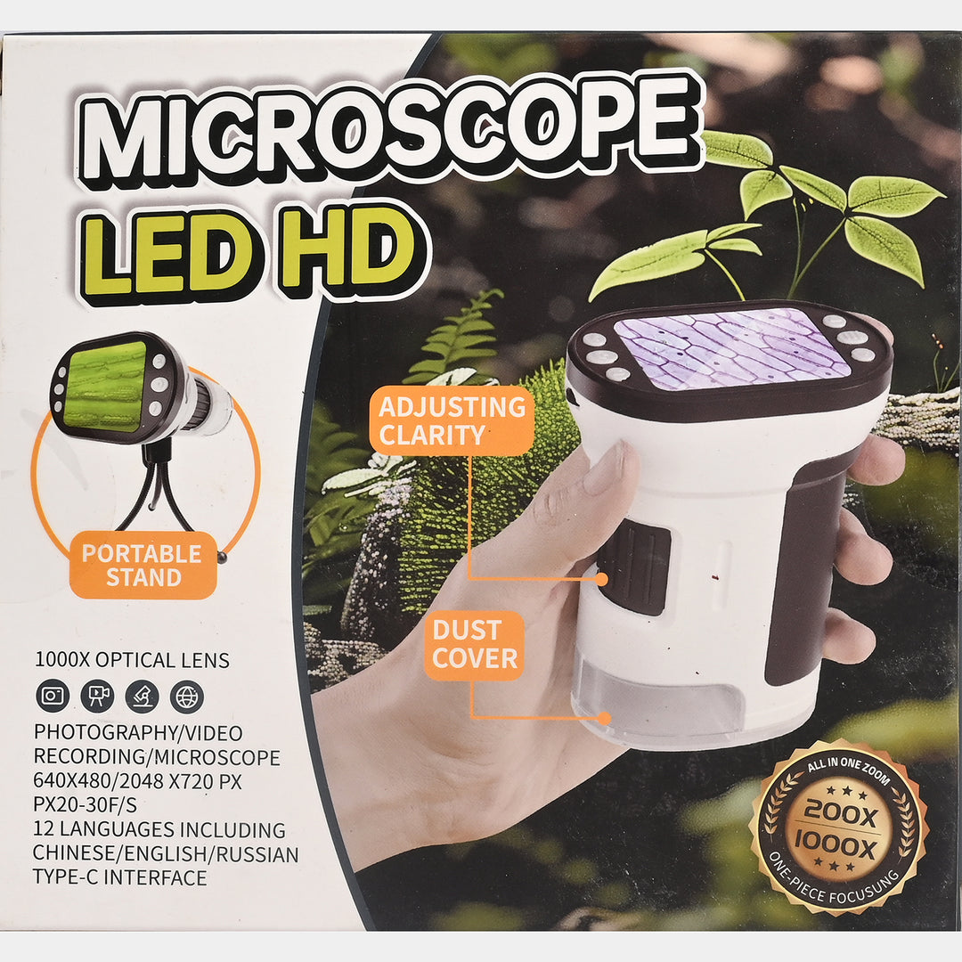 Handheld Microscope Kit for Kids, Portable Digital Microscope for Kids 200~1000X