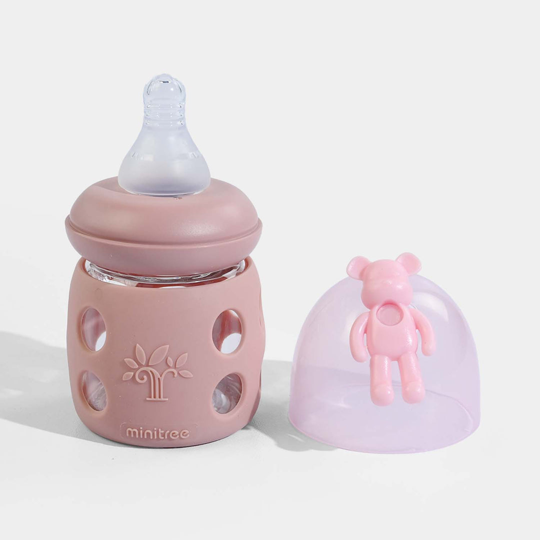Minitree Newborn Baby Glass Feeder with Silicone Cover | 60Ml