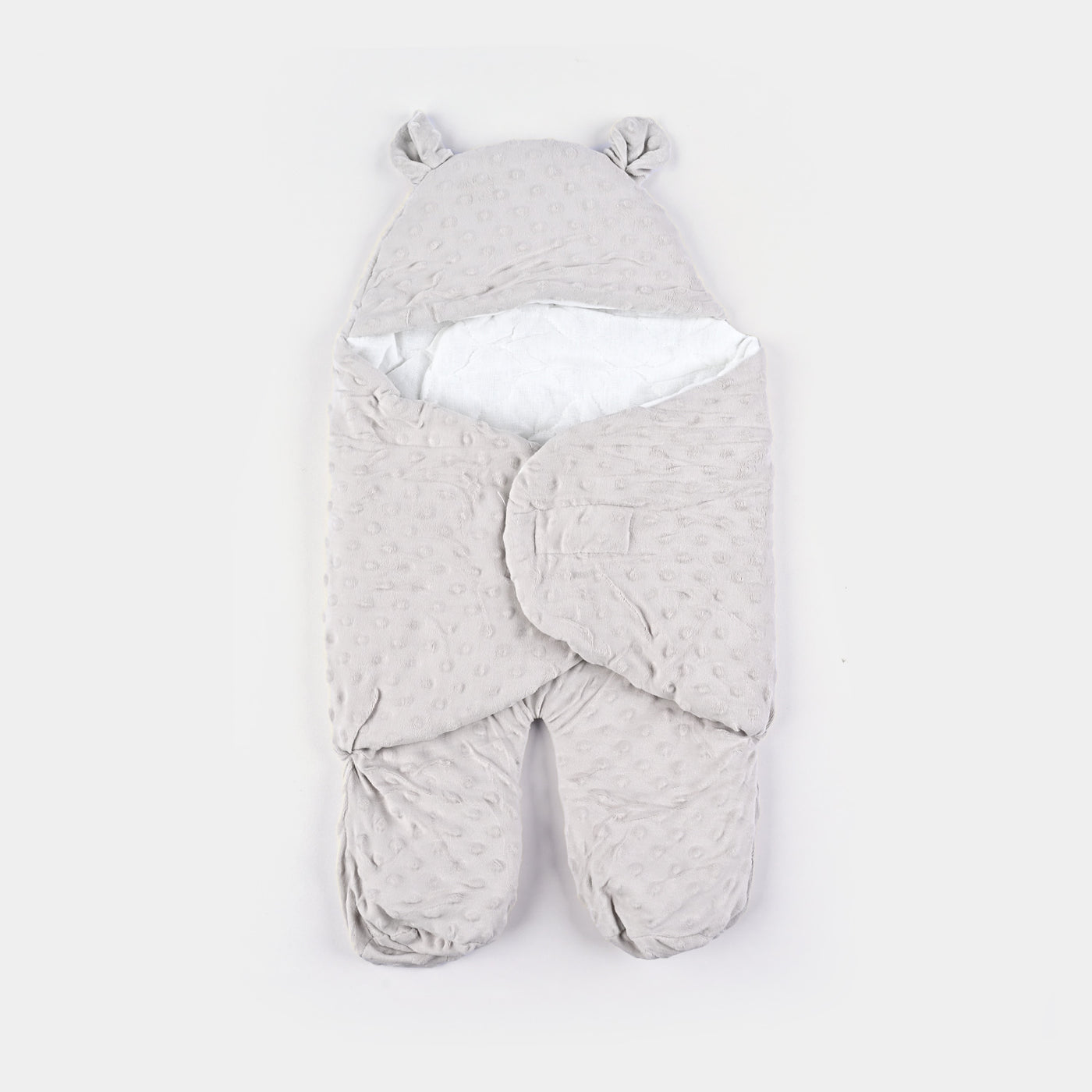 Baby Swaddle Minky Dot 0M+ Grey