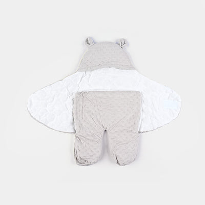 Baby Swaddle Minky Dot 0M+ Grey