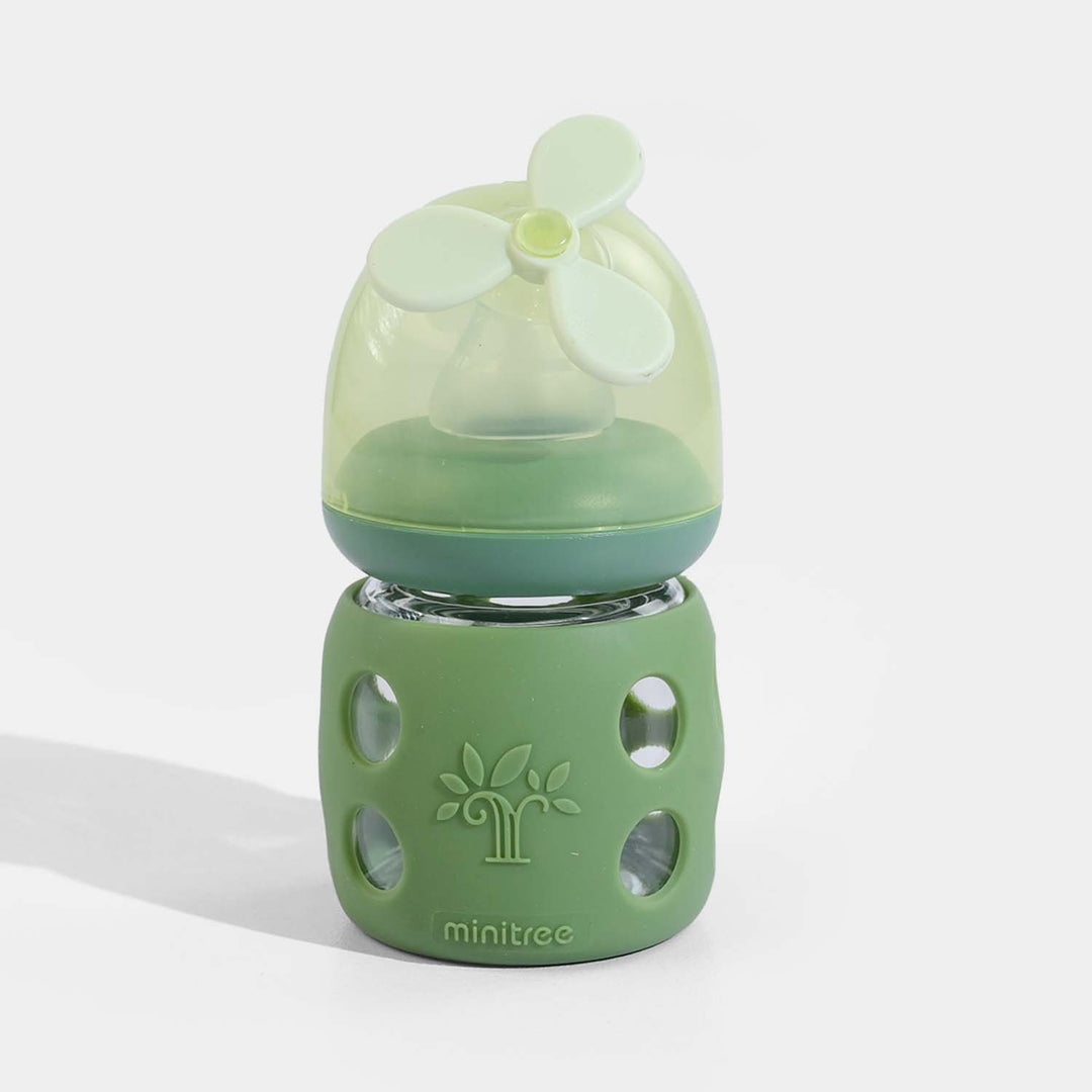 Minitree Newborn Baby Glass Feeder with Silicone Cover | 60Ml