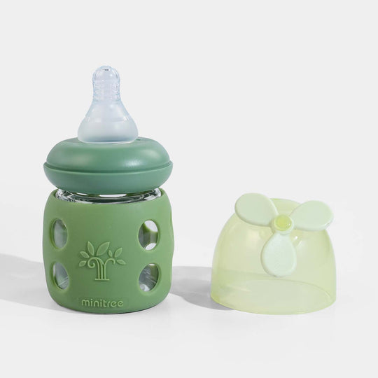 Minitree Newborn Baby Glass Feeder with Silicone Cover | 60Ml