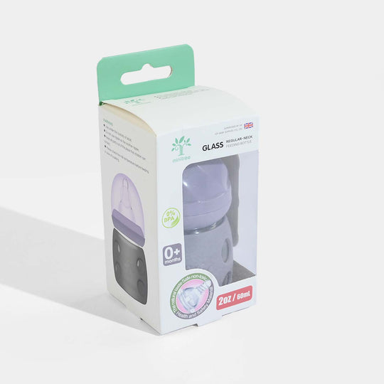 Minitree Newborn Baby Glass Feeder with Silicone Cover | 60Ml