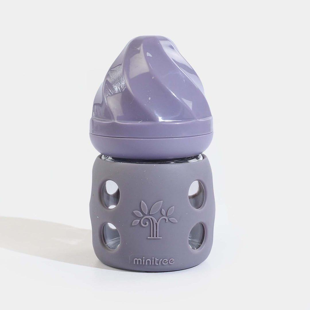 Minitree Newborn Baby Glass Feeder with Silicone Cover | 60Ml
