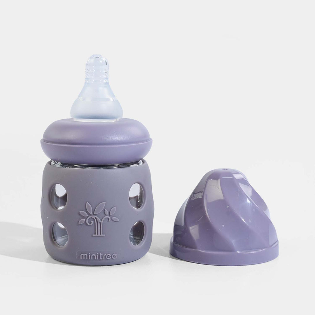 Minitree Newborn Baby Glass Feeder with Silicone Cover | 60Ml