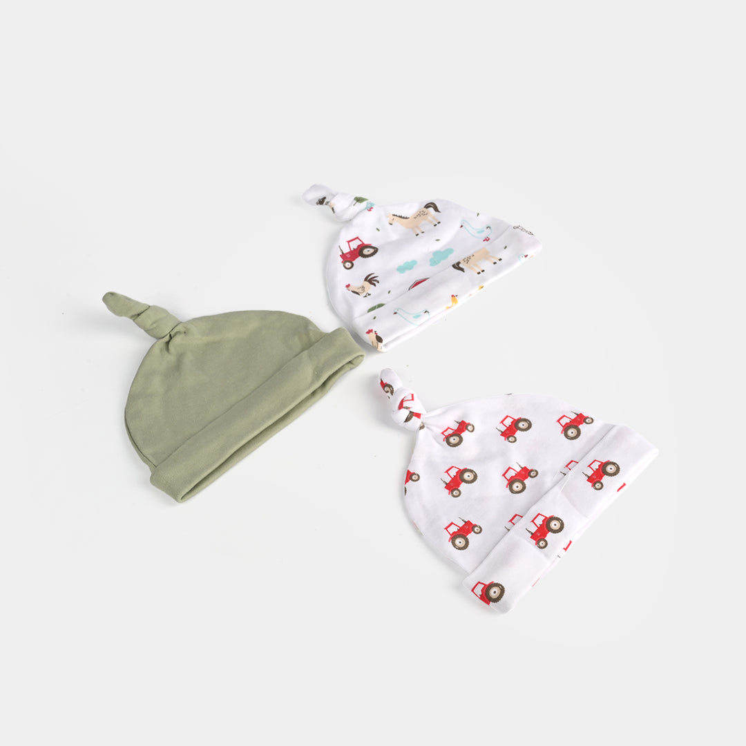 Baby Cap/Hat Knot Pack Of 3