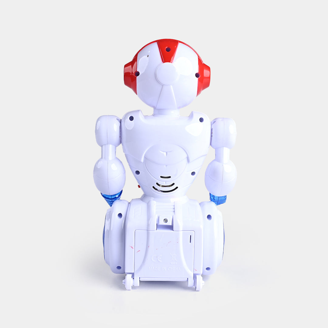 Battery Operated Robot with Sound and Light Toy