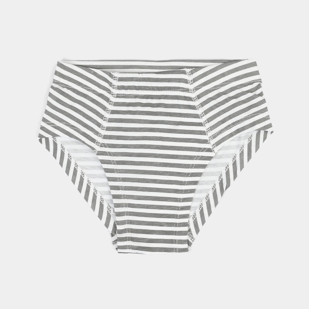 Boys Cotton Jersey Briefs Pack of 2 (Stripes) - Grey/Blue