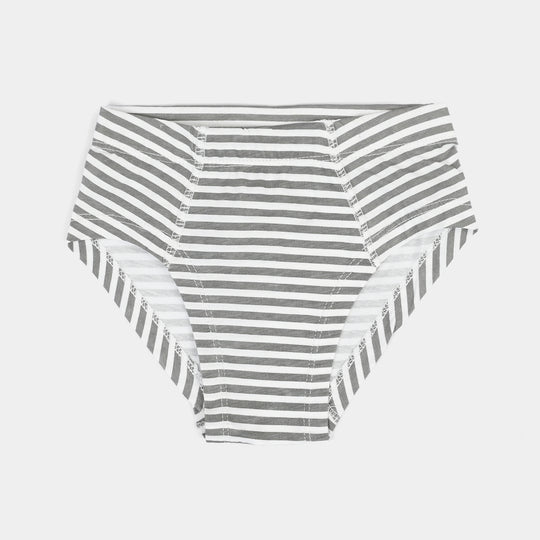 Boys Cotton Jersey Briefs Pack of 2 (Stripes) - Grey/Blue