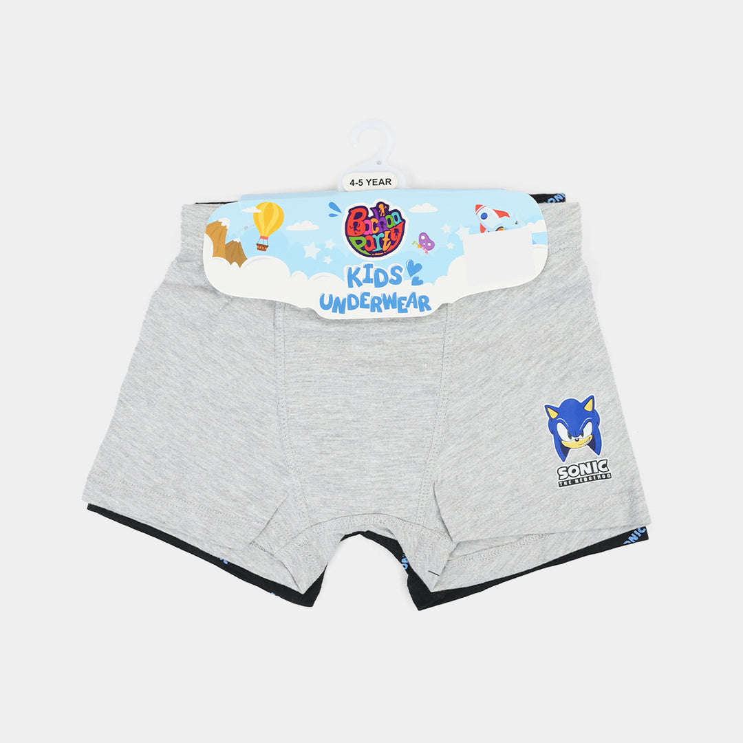 Boys Cotton Jersey Boxers Pack of 2 (Character) - Black/Grey