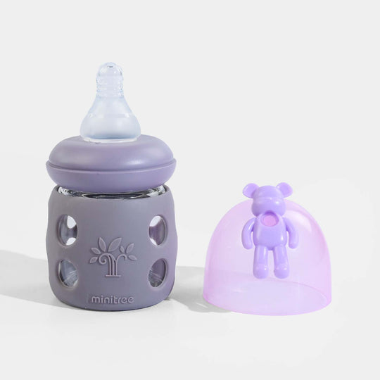 Minitree Newborn Baby Glass Feeder with Silicone Cover | 60Ml