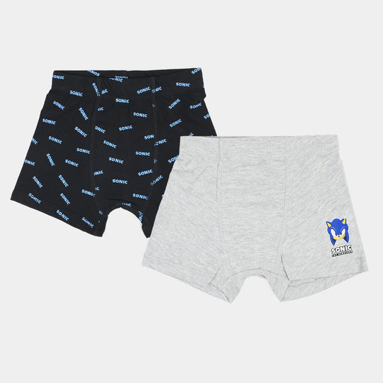 Boys Cotton Jersey Boxers Pack of 2 (Character) - Black/Grey