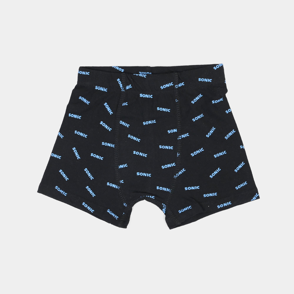 Boys Cotton Jersey Boxers Pack of 2 (Character) - Black/Grey