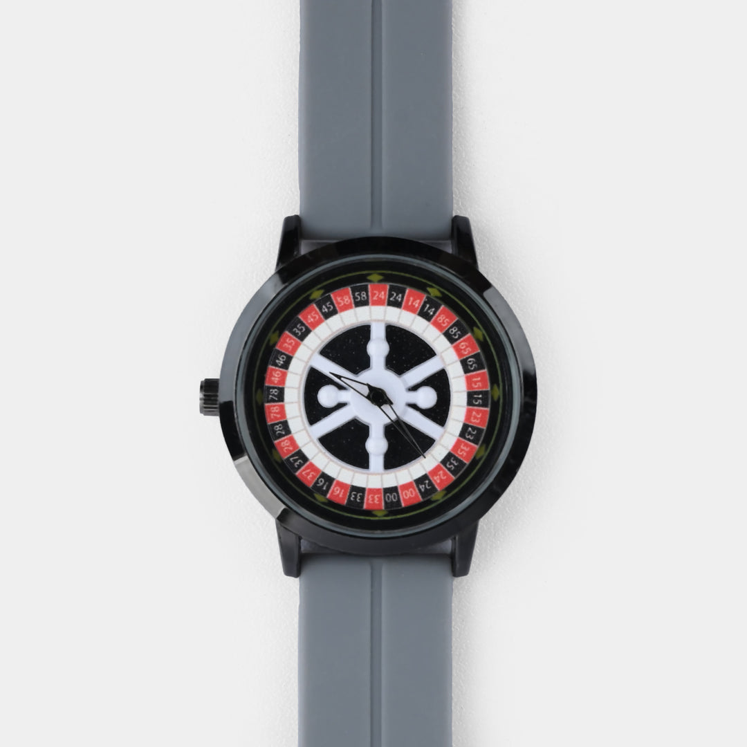 Spinner Boys Watch With Silicone Strap