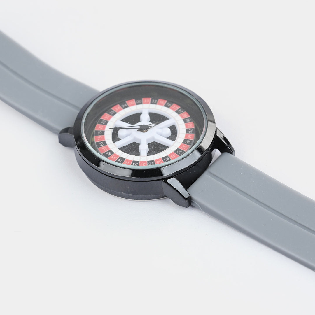 Spinner Boys Watch With Silicone Strap