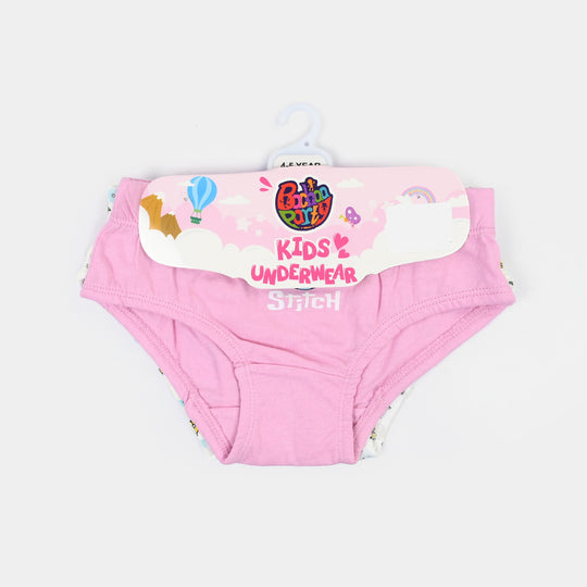 Girls Cotton Jersey Panties Pack of 2 - Pink/White