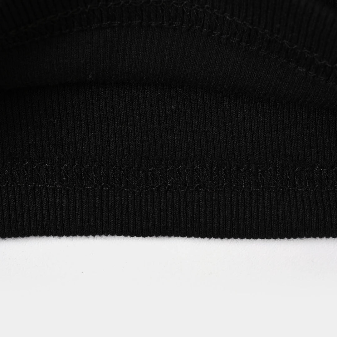 Boys 2x1 Rib Turtle Neck BLACK