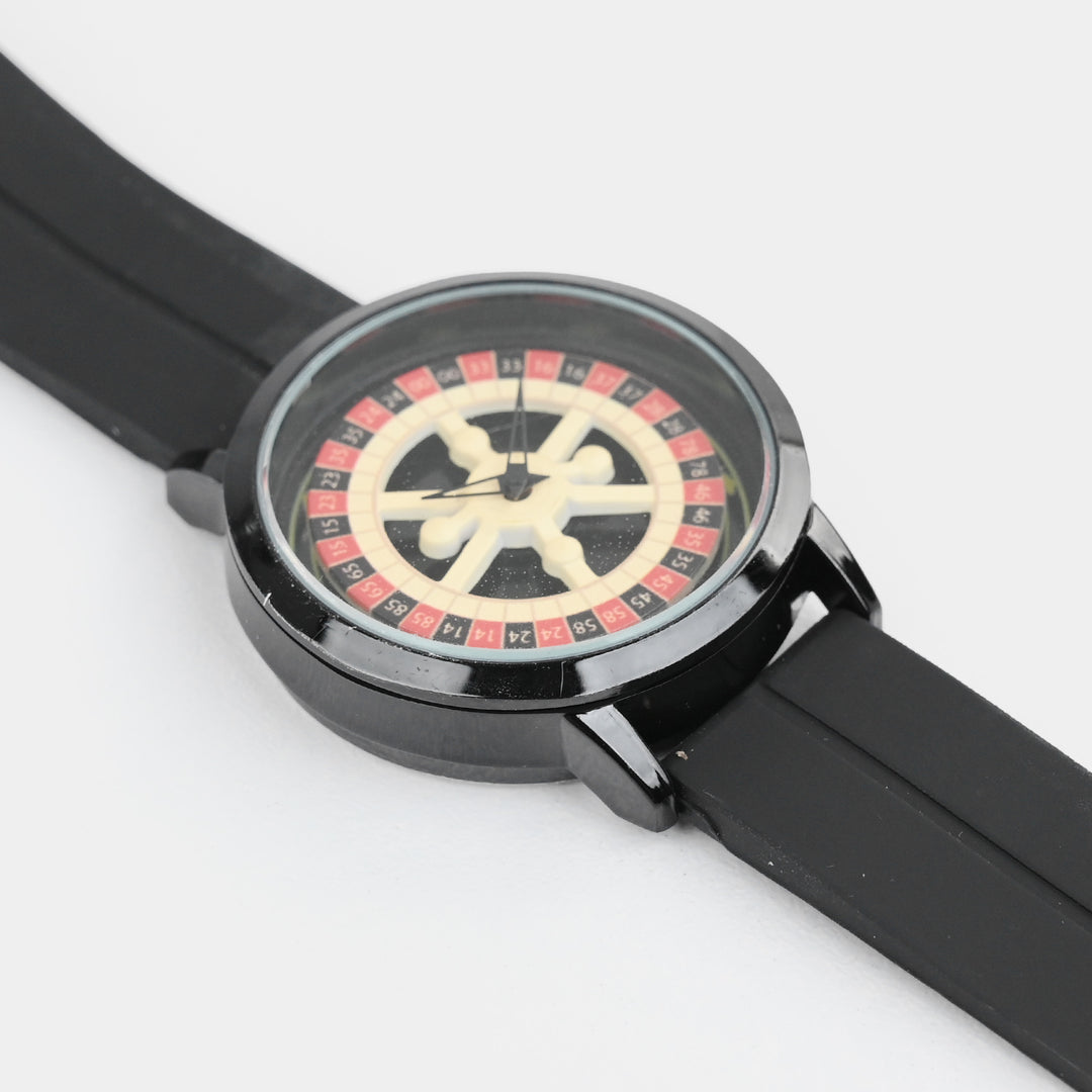 Spinner Boys Watch With Silicone Strap