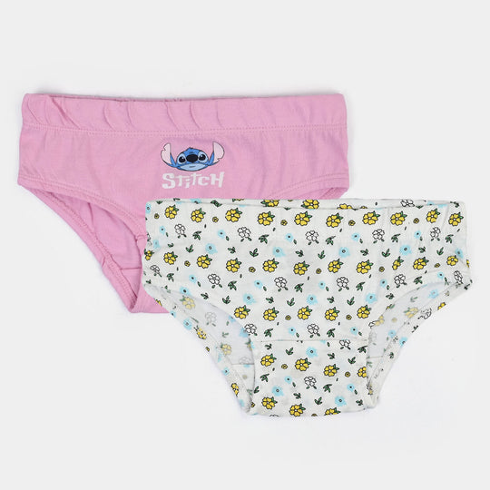 Girls Cotton Jersey Panties Pack of 2 - Pink/White
