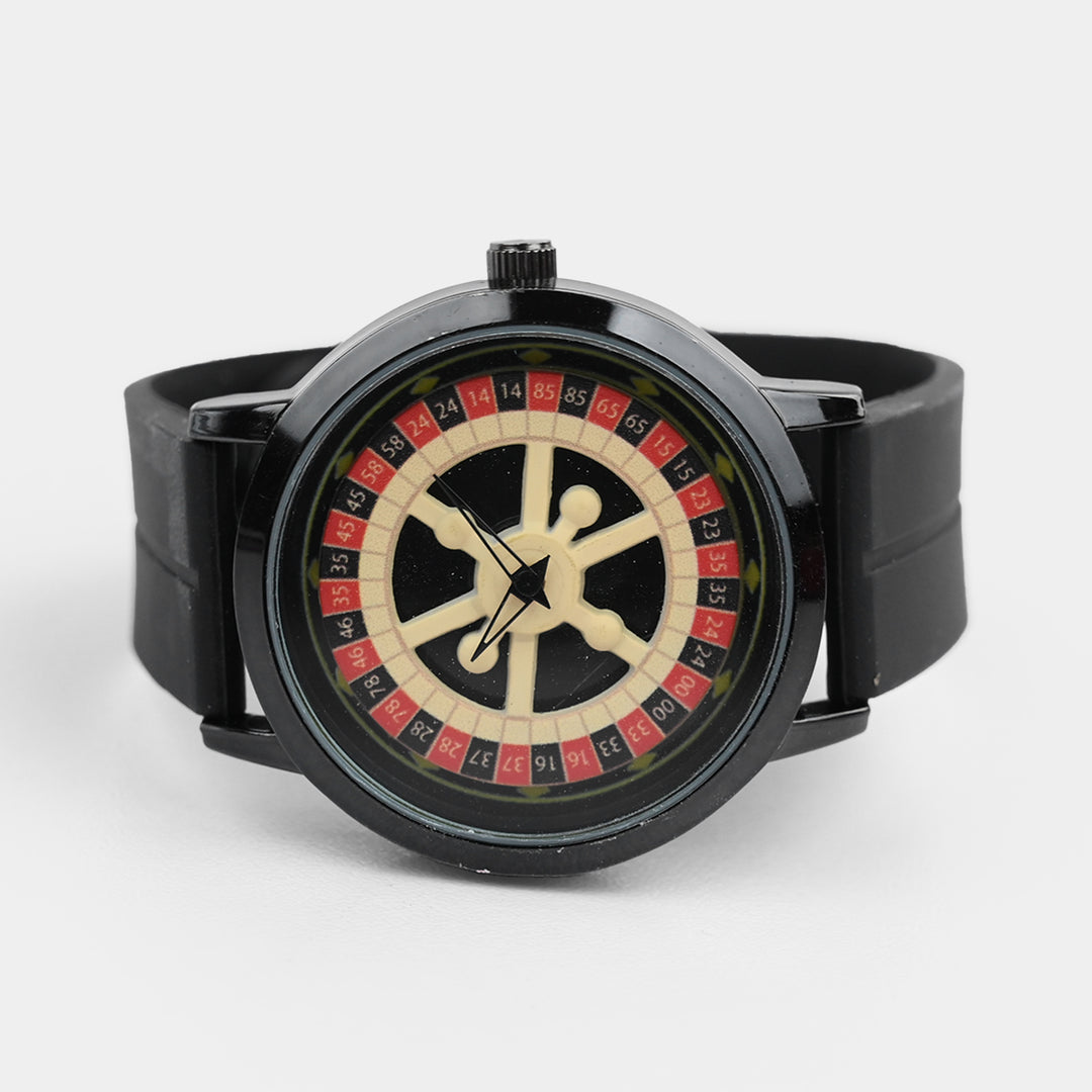 Spinner Boys Watch With Silicone Strap