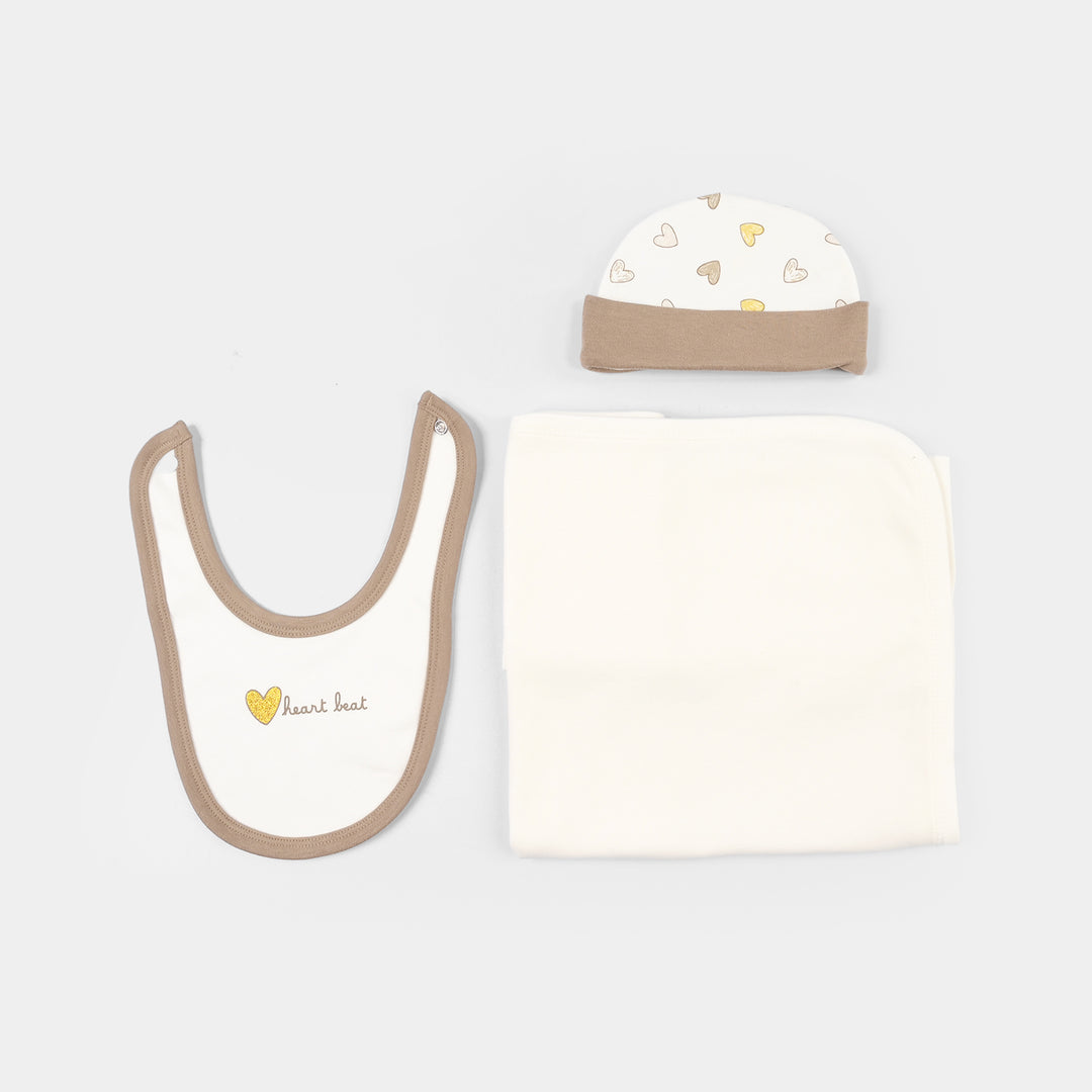 Infant Girls Jersey Terry 5Pc Gift Set - Brown