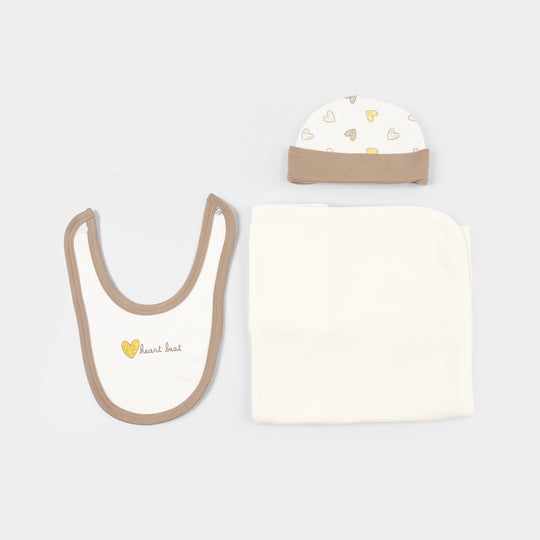 Infant Girls Jersey Terry 5Pc Gift Set - Brown