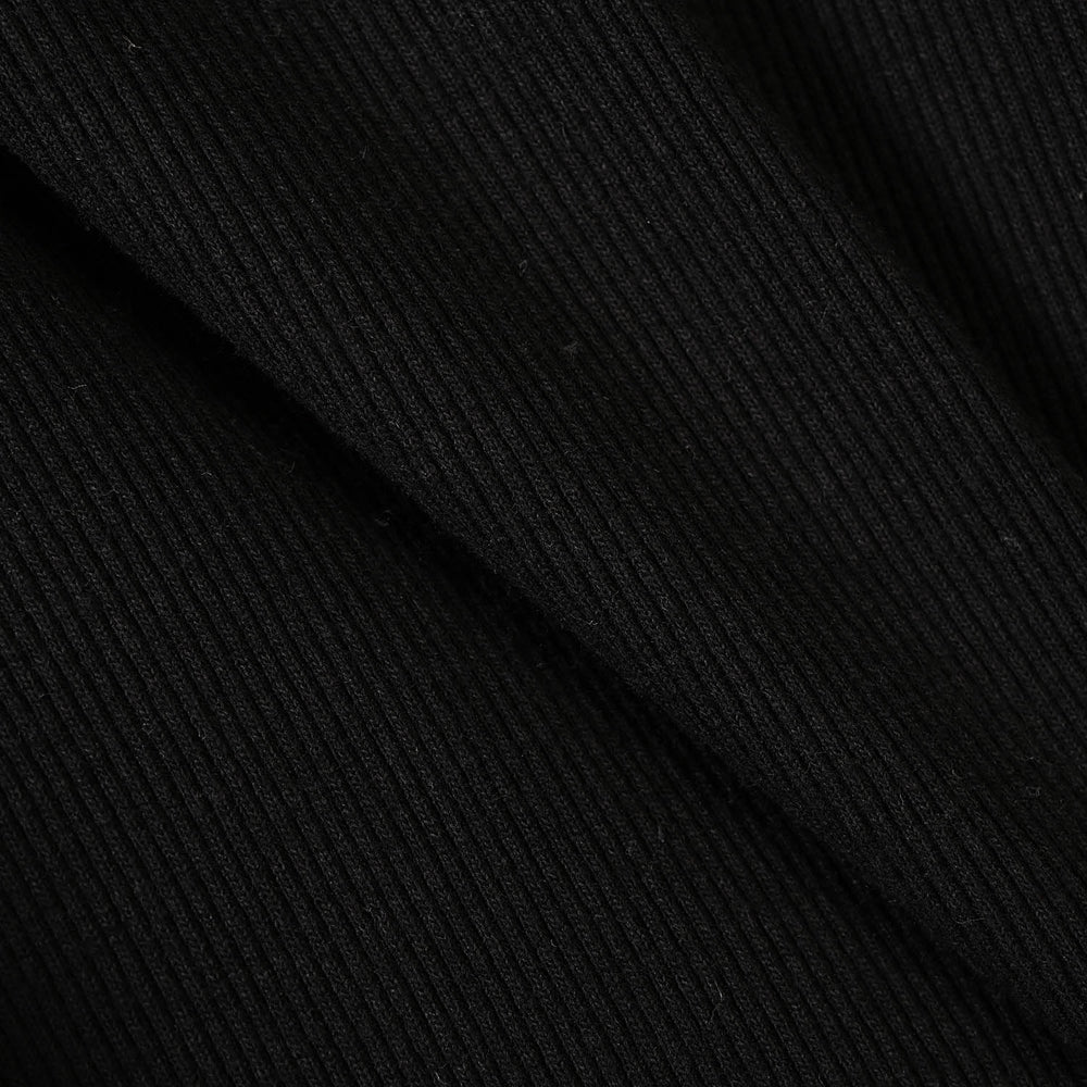 Boys 2x1 Rib Turtle Neck BLACK
