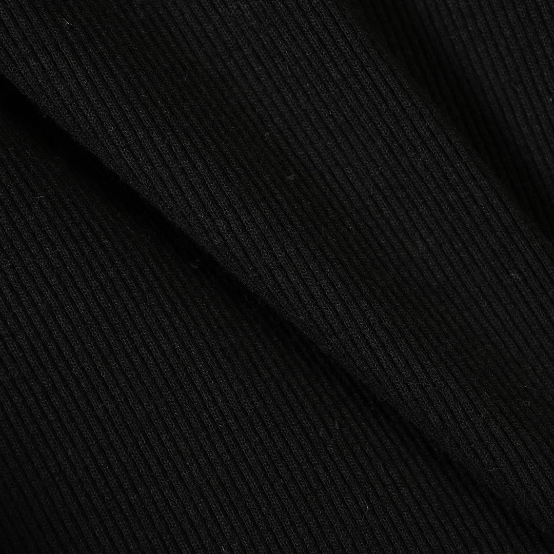 Boys 2x1 Rib Turtle Neck BLACK