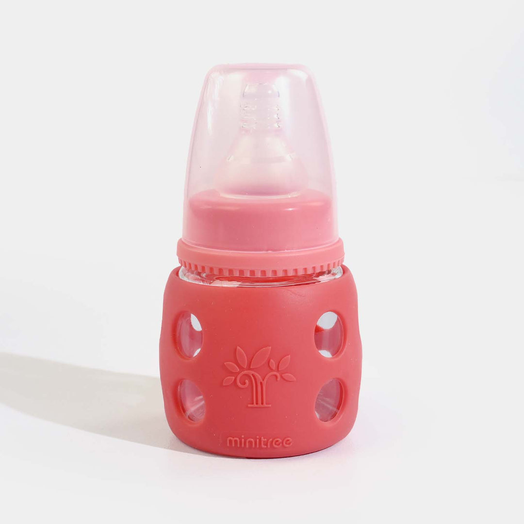 Minitree Newborn Baby Glass Feeder with Silicone Cover | 60Ml