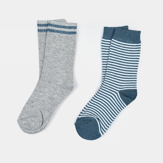 Boys Cotton Socks Pack of 2 – Striped