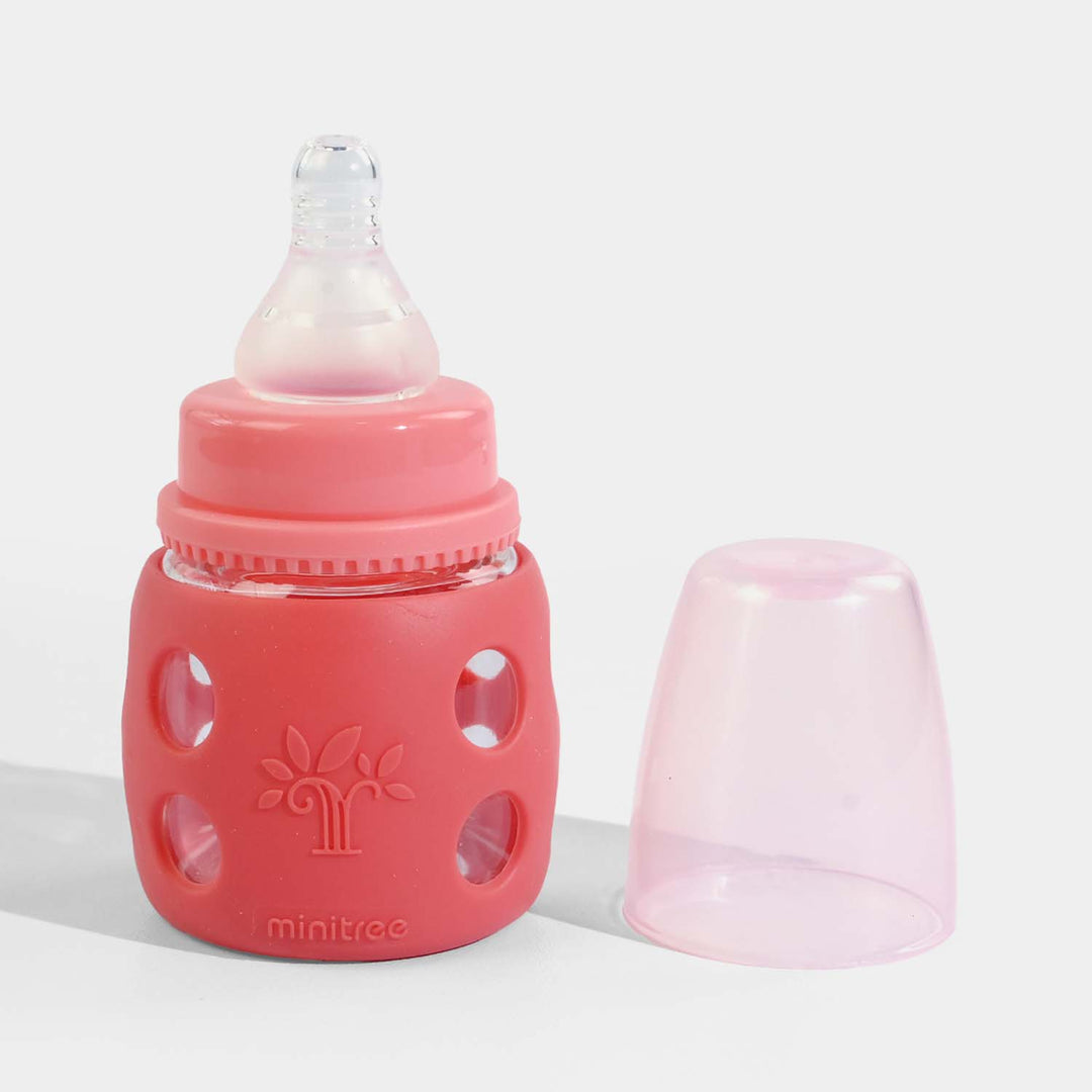 Minitree Newborn Baby Glass Feeder with Silicone Cover | 60Ml