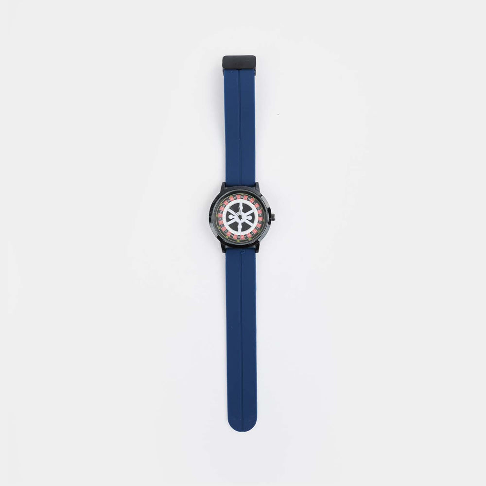 Spinner Boys Watch With Silicone Strap