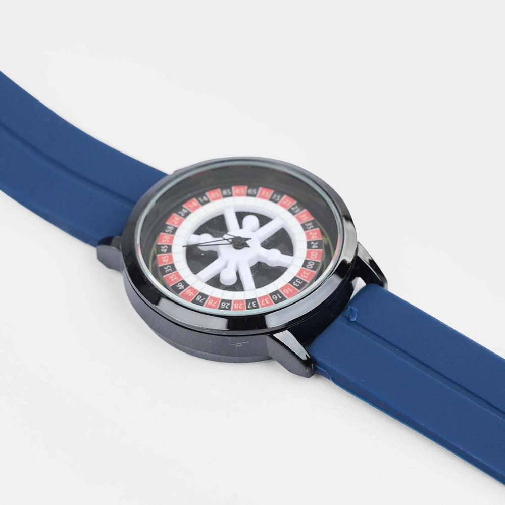 Spinner Boys Watch With Silicone Strap