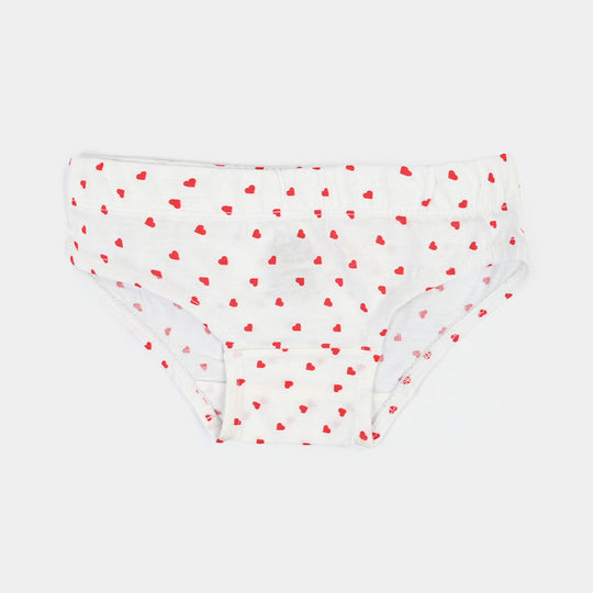Girls Cotton Jersey Panties Pack of 2 (Dots & Heart) - Multi