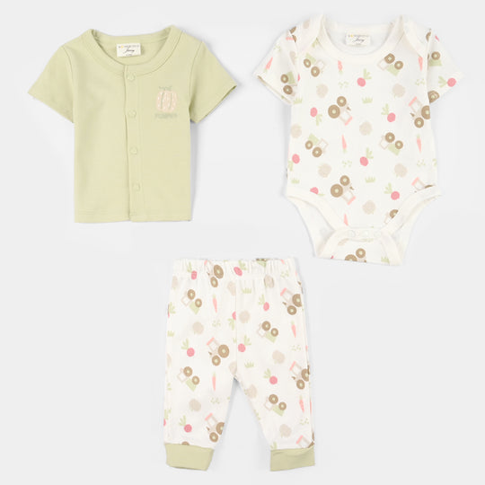 Infant Boys Jersey/Terry 7Pc Gift Set 287-042-GREEN