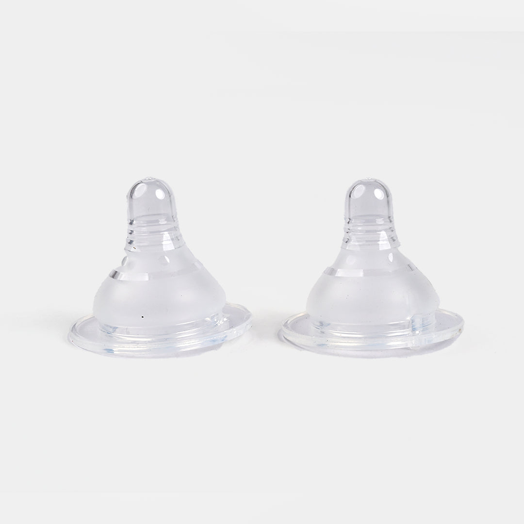 Wide Neck PP Silicone Nipple 2Pcs