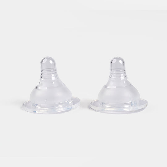 Wide Neck PP Silicone Nipple 2Pcs